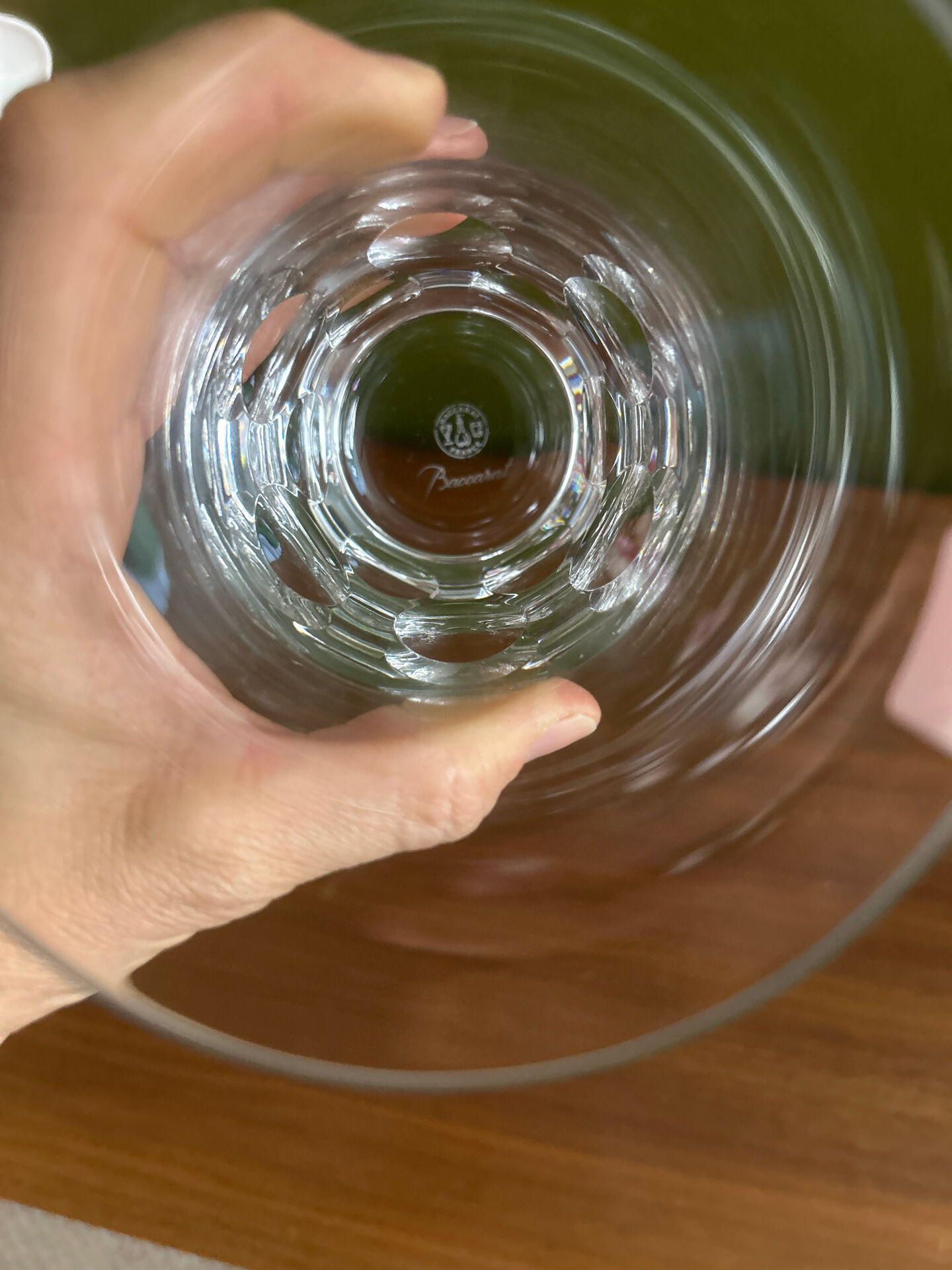 Baccarat crystal Beluga glass