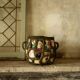 French Folk Art Mosaic Plant Pots and Plate Holders