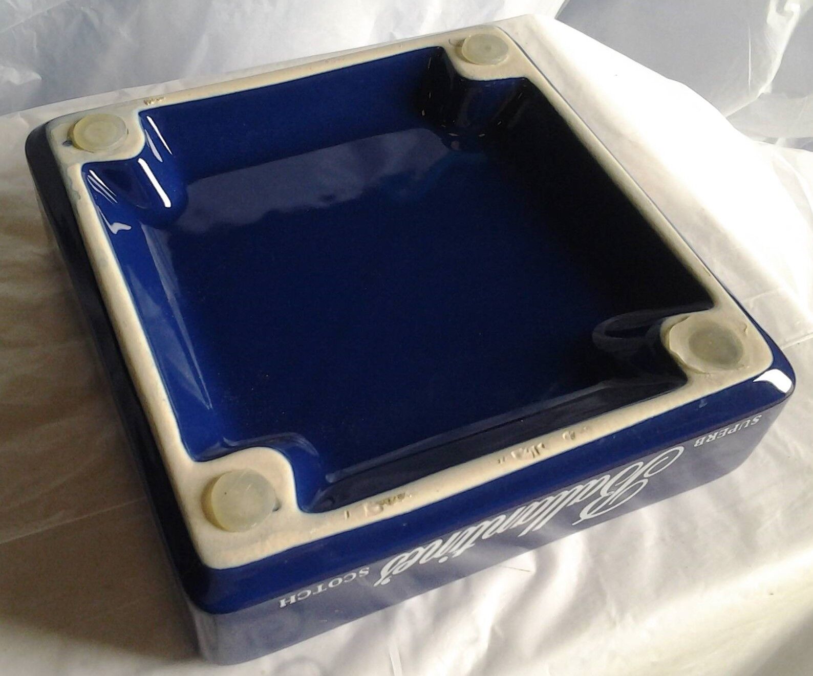 Ballantine's Vintage Advertising Ashtray