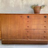 Scandinavian sideboard with 5 vintage drawers