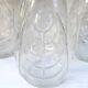 Bulb vase, hyacinth, pressed glass, molded