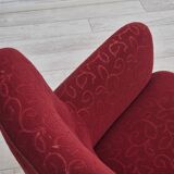 Années 1960, canapé danois 3 places, état d'origine, tissu coton-laine.