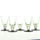 Ensemble de cinq verres, Art Déco, verre, Pologne, années 1930