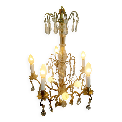 Lustre 5 lumières cristal