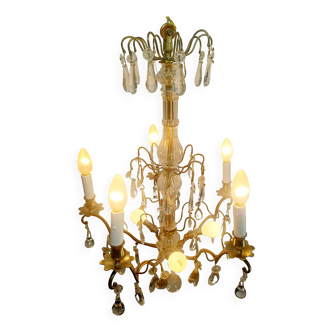 5-light crystal chandelier
