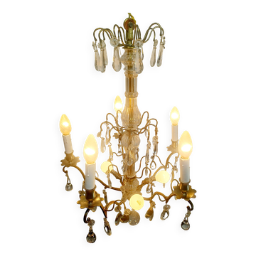 5-light crystal chandelier