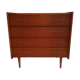 Commode vintage de style scandinave en teck