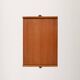 Scandinavian vintage bedside table in teak with Vienna cane