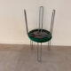 Pair of vintage Italian design stools from the 80s.