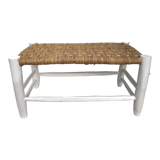 Wooden bench and rope