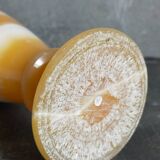 Baluster vase in real vintage honey onyx stone 25 cm