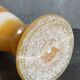 Baluster vase in real vintage honey onyx stone 25 cm