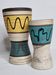 Deux vases Scheurich West Germany assortis
