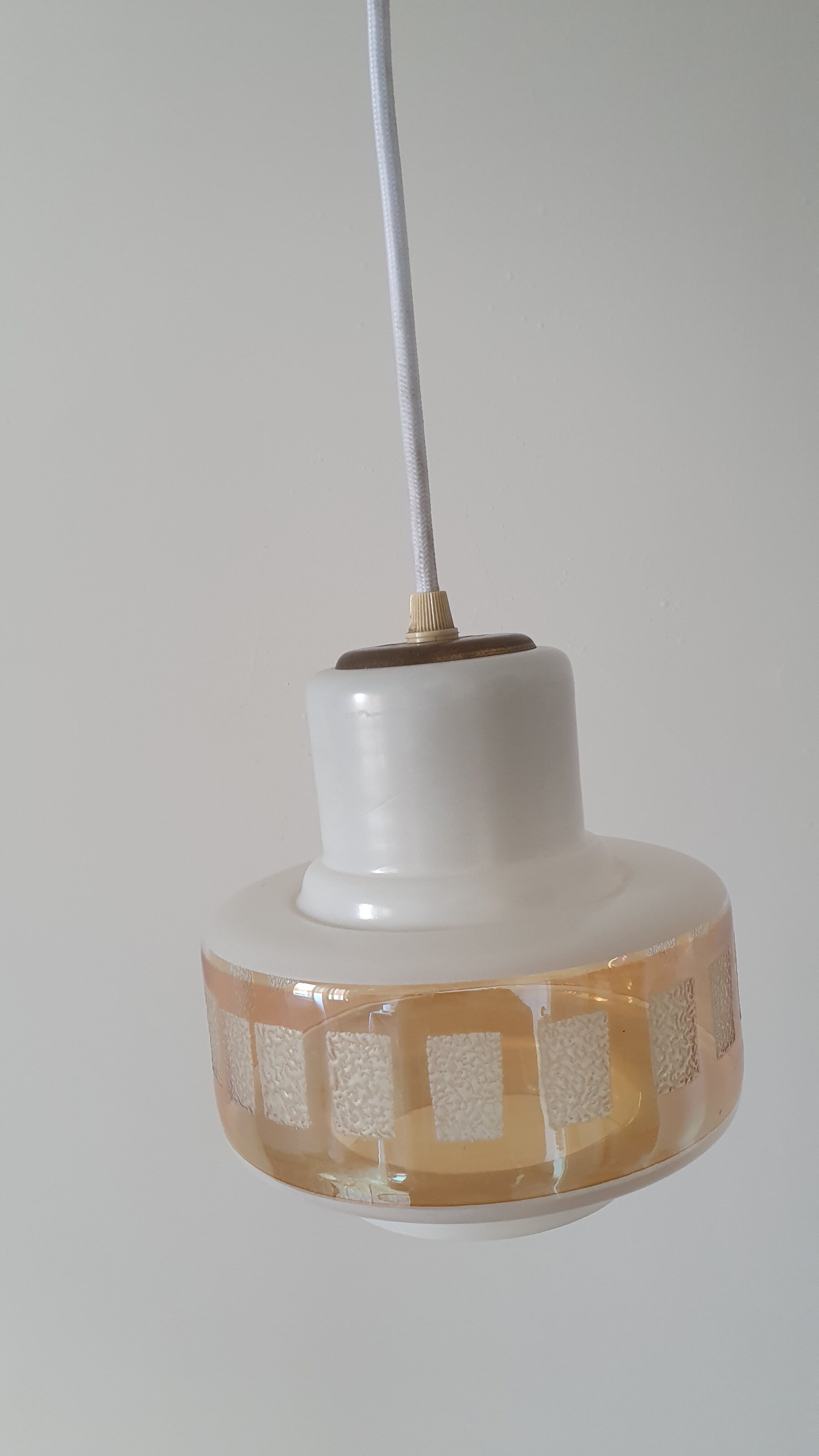 Opaline ceiling lamp 50/60s