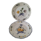 Pair of antique hand-painted plates