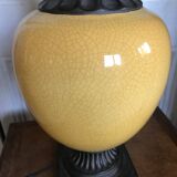 Vintage cracked ceramic lamp