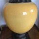 Vintage cracked ceramic lamp