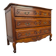 Curved commode in Louis XV style made of cherry wood.