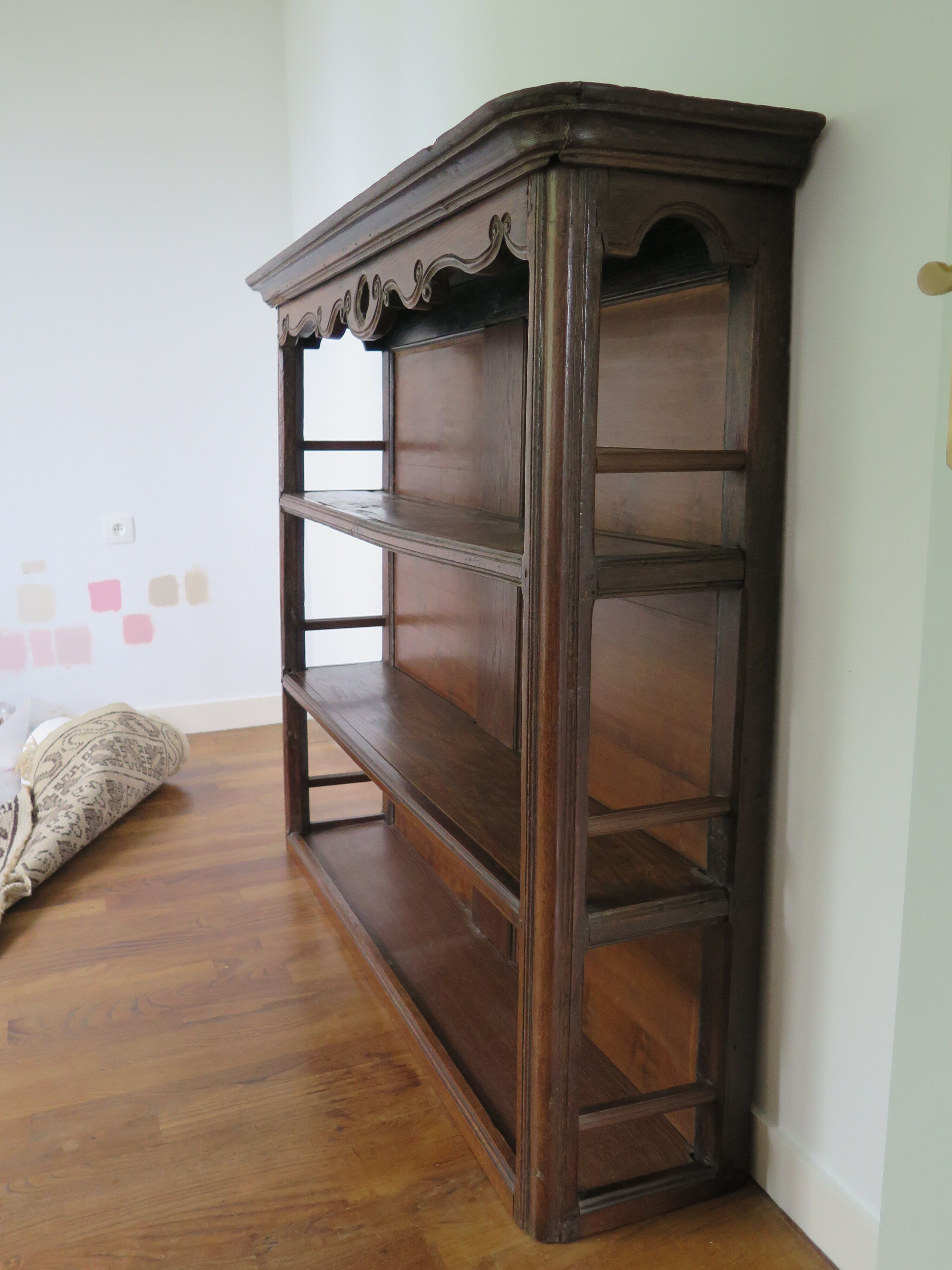 Early 20th century oak shelf/ship