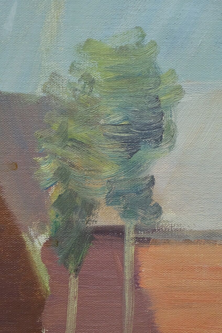 Tage Nilsson ( 1926-1997), Swedish Modern Painting, Oil on Canvas, 1960s, Framed