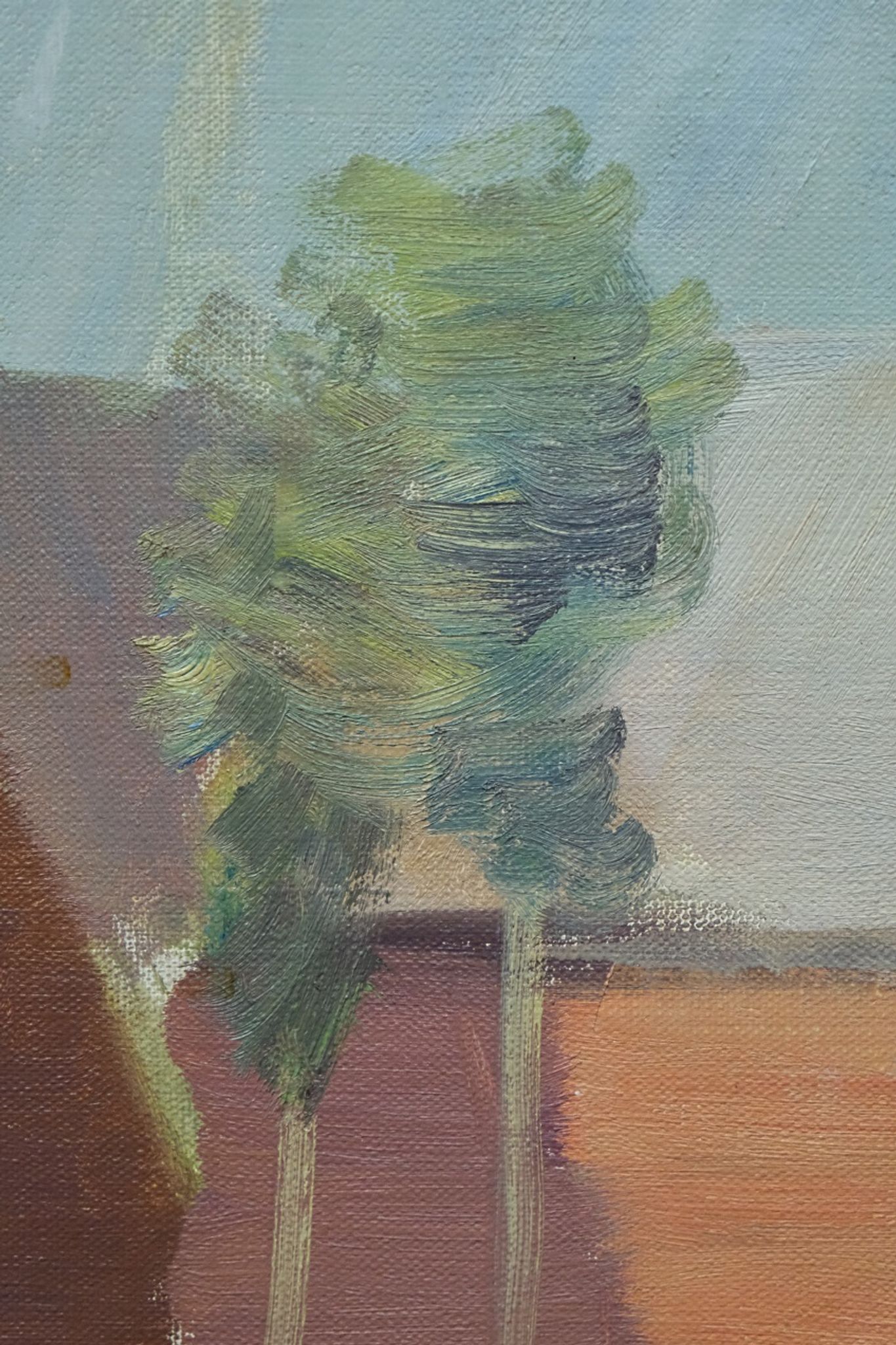 Tage Nilsson ( 1926-1997), Swedish Modern Painting, Oil on Canvas, 1960s, Framed