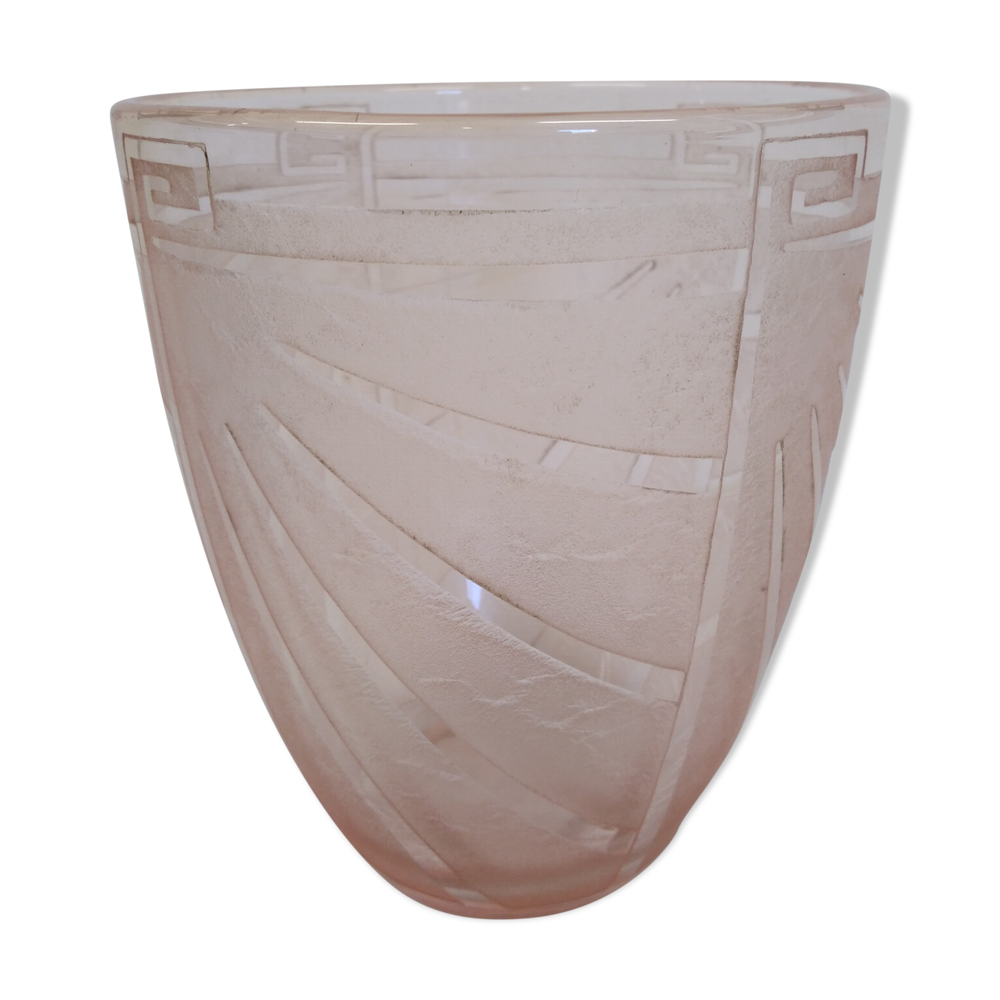 Schneider art deco ice vase