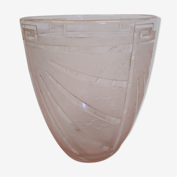 Schneider art deco ice vase