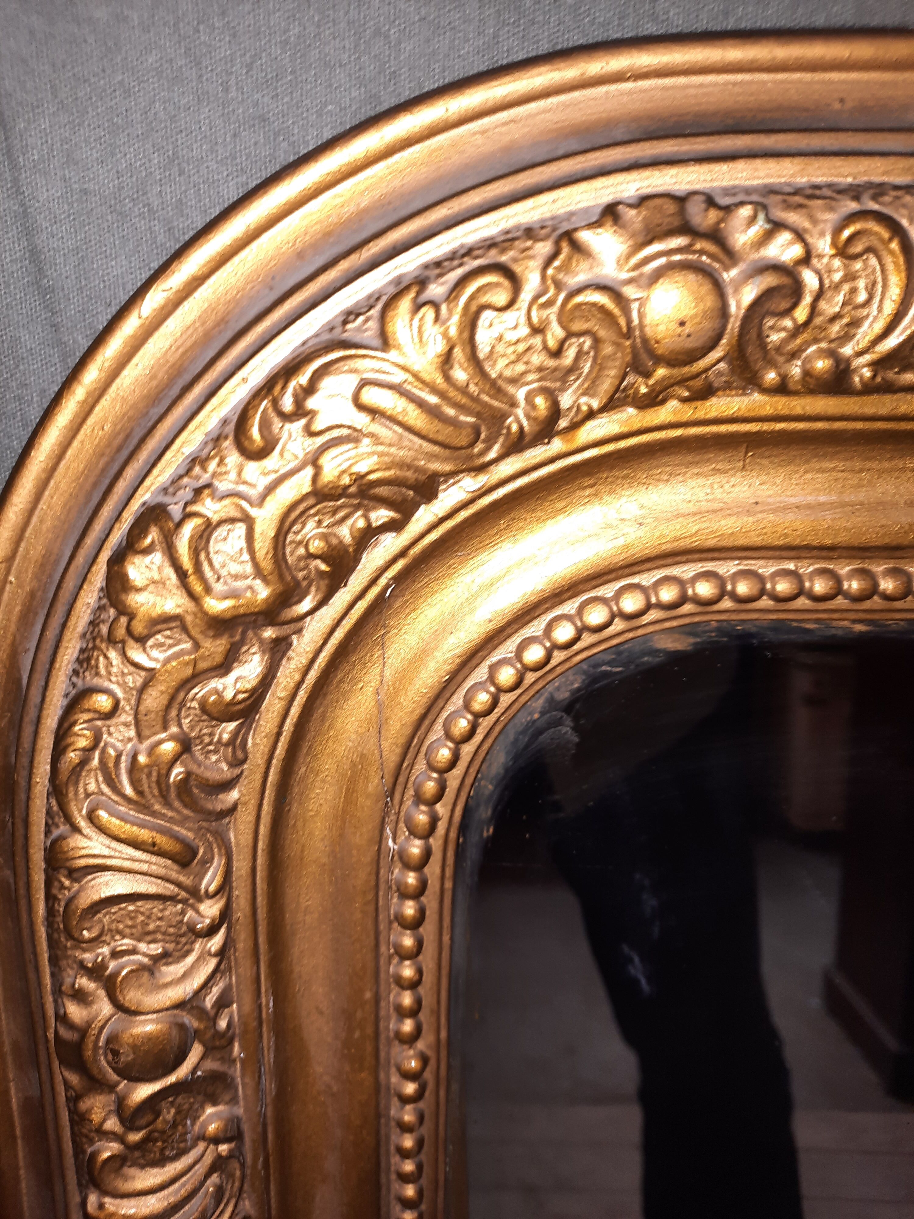 Gilded wooden mirror 104x77cm