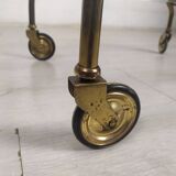 Chariot roulant laiton vintage