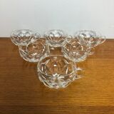 6 Cups Saint Louis Crystal