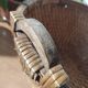 Vintage woven rattan basket - Traditional Asian wickerwork