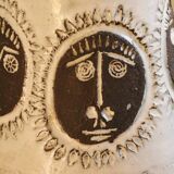 Enamelled ceramic table lamp by Albert Thiry, Vallauris 1960