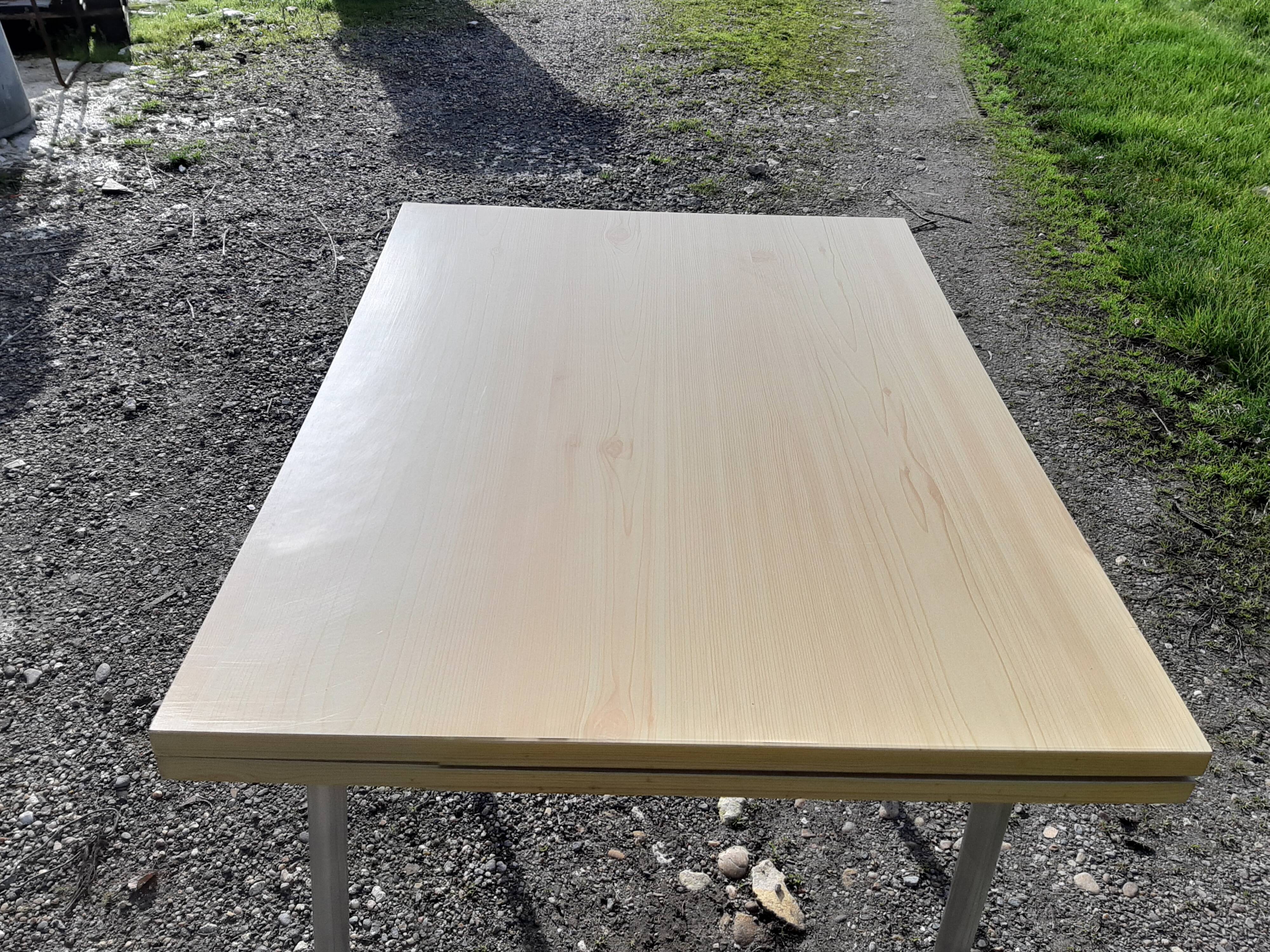 Beige vintage formica table