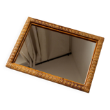 Rattan mirror, 1970s