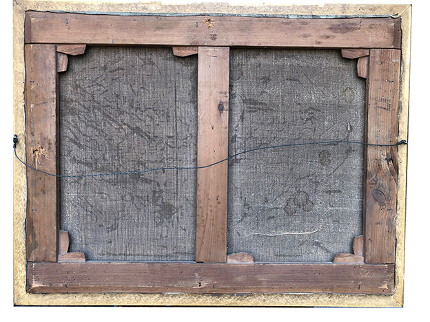 A. Cortaix, Vaches au pré, oil on canvas XIX