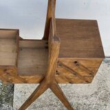Vintage 1960s sewing table with splayed legs
