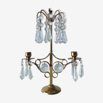 Candle holder with tassels