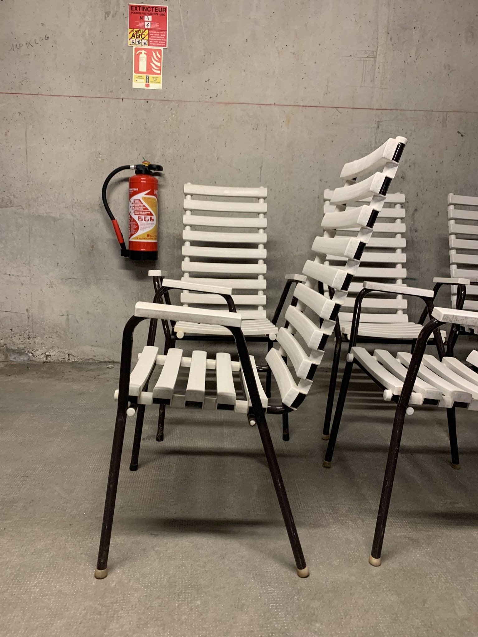 Vintage Garden Furniture Chairs Retro Design 70's Armchair