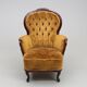 Canapé et fauteuil de style rococo — Tissu moelleux — 20e siècle — Romantique