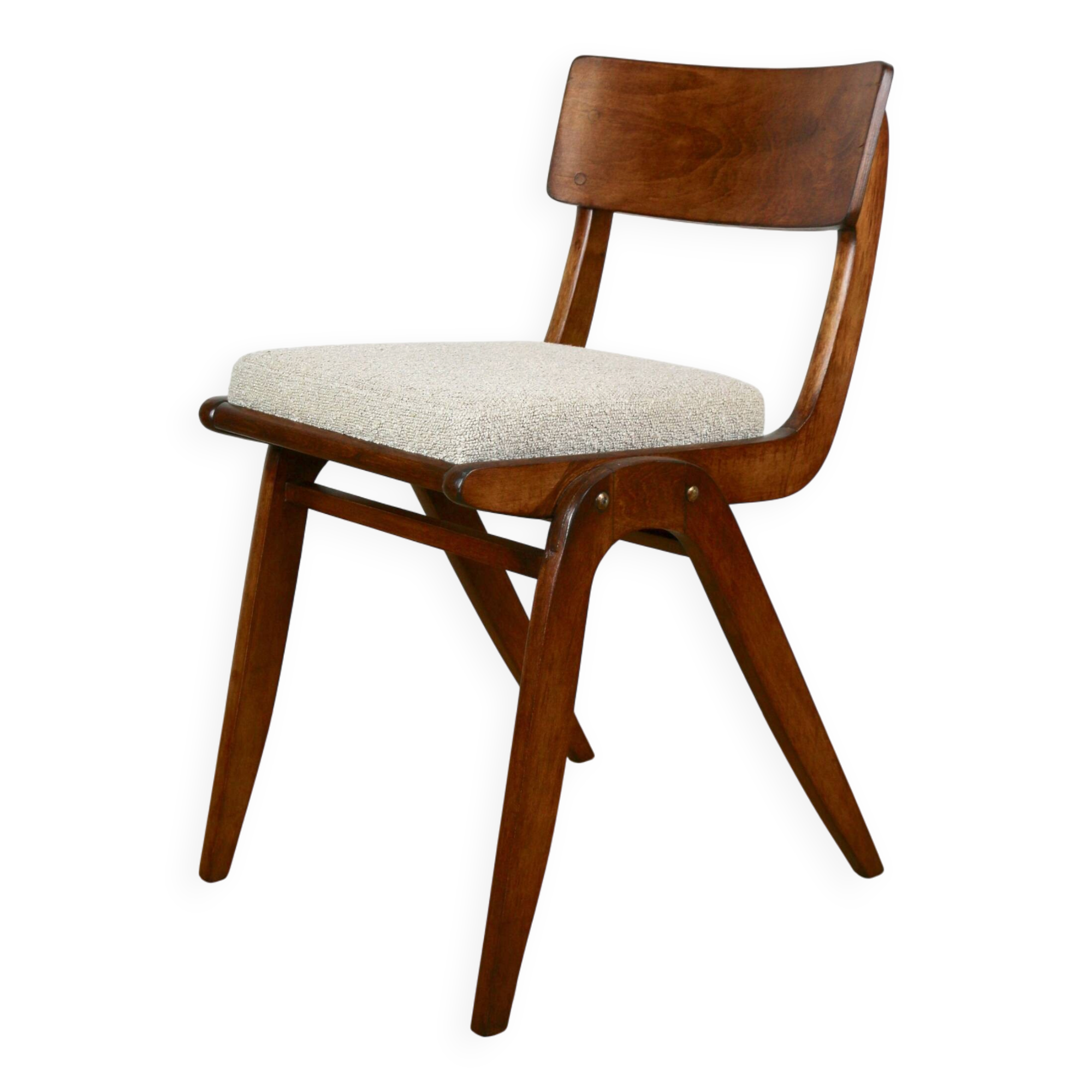 Skoczek Jumper chair beige boucle from the 70s