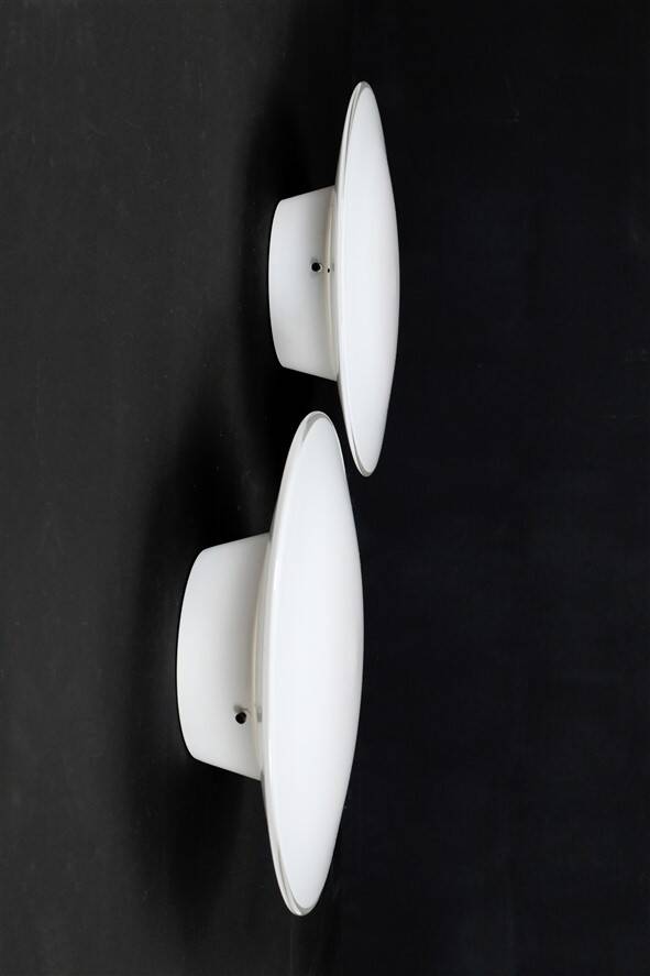 Early Louis Poulsen / Arne Jacobsen "Eklipta" 35cm wall lamp / 1960s / Mid-century Danish modern design