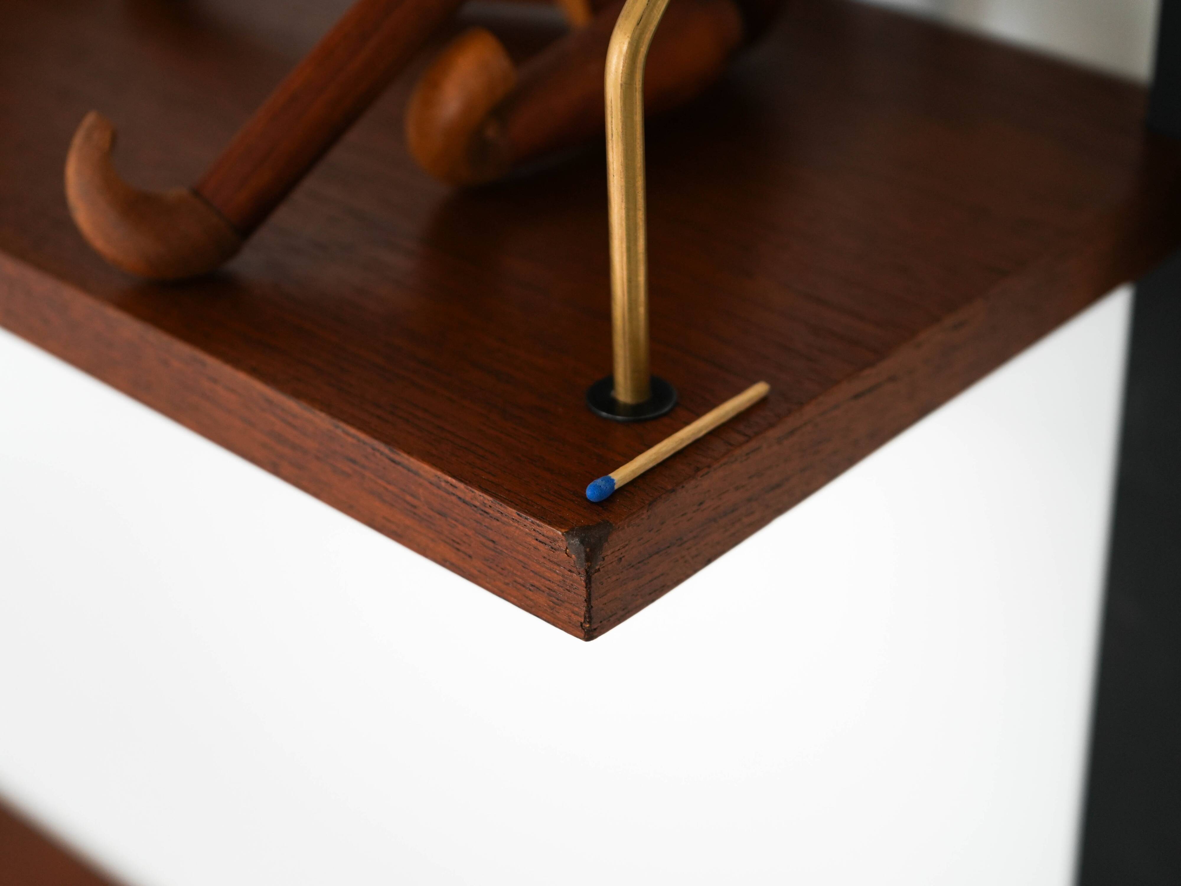 Teak wall unit PS System, Danish design, 1960s, manufactured by Randers Møb