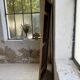 Italian engraved bistro mirror 60s XL