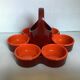 Servant flower with 6 orange cups Emsa