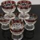 6 stemmed glasses Made in Italy
