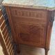 Louis XVI style chest of drawers, spinning top legs - transition style marquetry