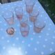 Verres vintage salmon pink colour