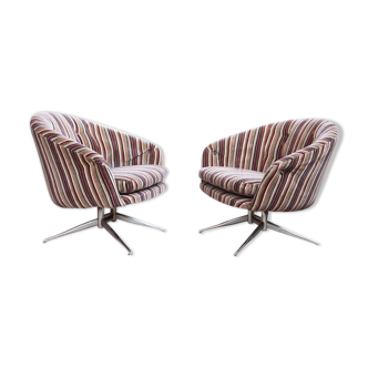 Paire de chaises Lehigh Leopold pour Ward Bennett 1970s