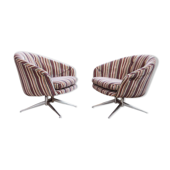 Pair of Lehigh Leopold chairs for Ward Bennett 1970s