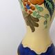 Amphora Vase Ceramic Gouda Holland - Rubens hand painted flower motif - Model 1035